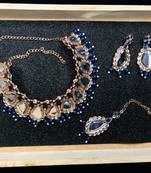 Premium heavy designer function wear necklace set