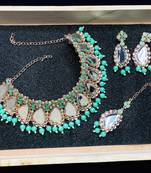 Premium heavy designer function wear necklace set