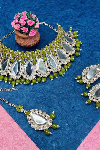 Premium heavy designer function wear necklace set