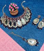 Premium heavy designer function wear necklace set