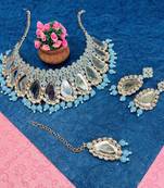 Premium heavy designer function wear necklace set