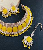 Premium heavy designer function wear necklace set