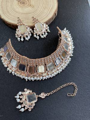 Premium heavy designer function wear necklace set 1