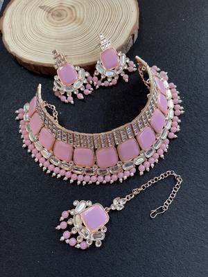 Premium heavy designer function wear necklace set 1