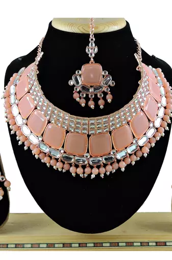 Premium heavy designer function wear necklace set