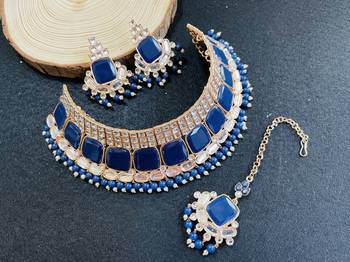 Premium heavy designer function wear necklace set 1