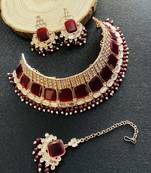 Premium heavy designer function wear necklace set