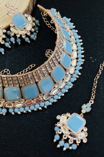 Premium heavy designer function wear necklace set