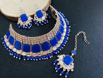 Premium heavy designer function wear necklace set 1