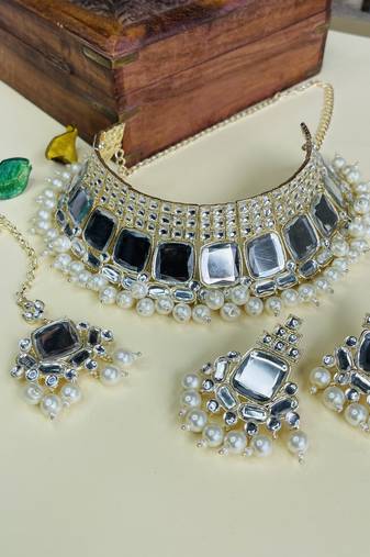 Premium heavy designer function wear necklace set