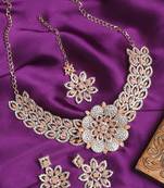 Premium heavy designer function wear necklace set