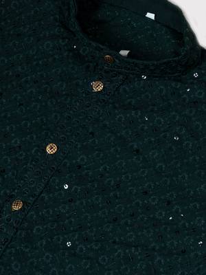 Premium green designer festival wear traditional only kurta 3
