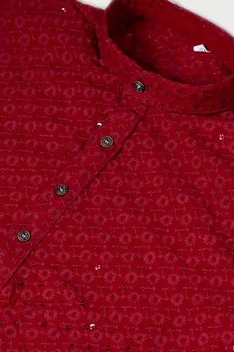 Premium red designer festival wear traditional only kurta