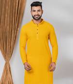 Premium mustard designer festival wear traditional only kurta