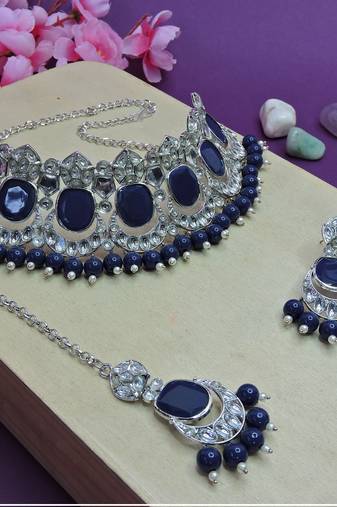 Premium heavy designer function wear necklace set