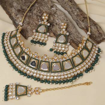 Premium heavy designer function wear necklace set 1