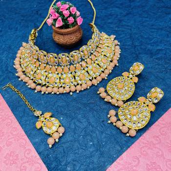 Premium heavy designer function wear necklace set 1
