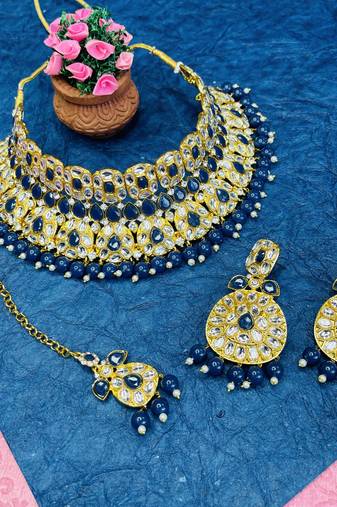 Premium heavy designer function wear necklace set