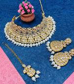 Premium heavy designer function wear necklace set