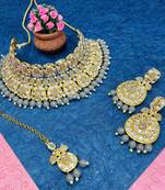 Premium heavy designer function wear necklace set