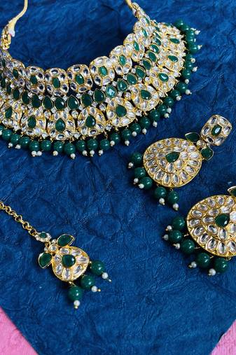 Premium heavy designer function wear necklace set