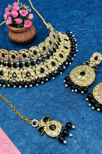 Premium heavy designer function wear necklace set