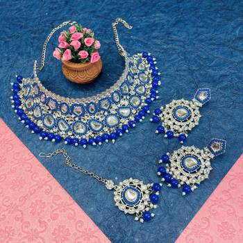 Premium heavy designer function wear necklace set 1