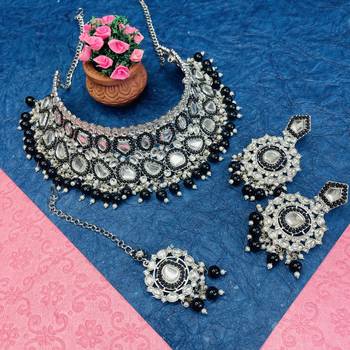 Premium heavy designer function wear necklace set 1