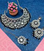 Premium heavy designer function wear necklace set