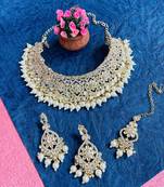Premium heavy designer function wear necklace set