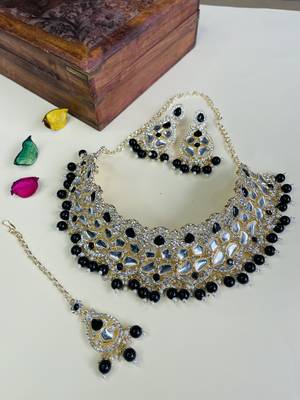 Premium heavy designer function wear necklace set 1