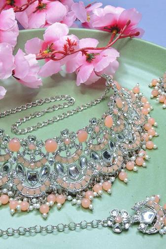 Premium heavy designer function wear necklace set