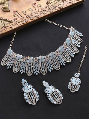 Premium heavy designer function wear necklace set 1