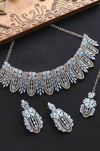 Premium heavy designer function wear necklace set