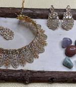 Premium heavy designer function wear necklace set