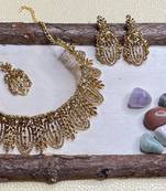 Premium heavy designer function wear necklace set