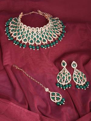 Premium heavy designer function wear necklace set 1