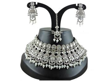 Premium heavy designer function wear necklace set 2