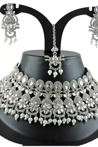 Premium heavy designer function wear necklace set