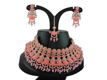 Premium heavy designer function wear necklace set 2