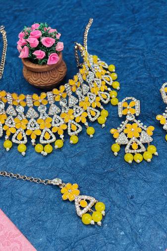 Premium heavy designer function wear necklace set
