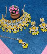 Premium heavy designer function wear necklace set