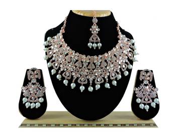 Premium heavy designer function wear necklace set 2