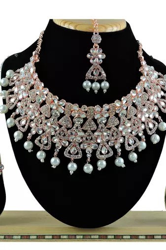 Premium heavy designer function wear necklace set