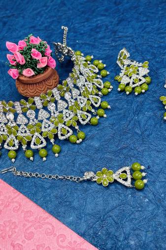 Premium heavy designer function wear necklace set