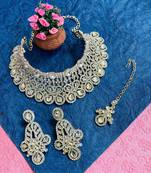 Premium heavy designer function wear necklace set