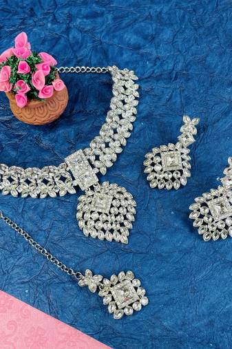 Premium heavy designer function wear necklace set