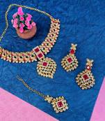 Premium heavy designer function wear necklace set