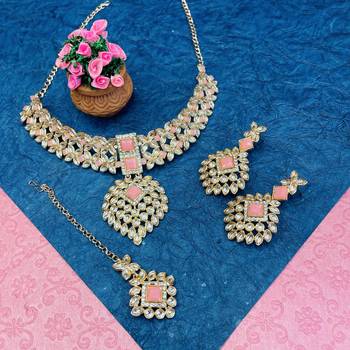 Premium heavy designer function wear necklace set 1