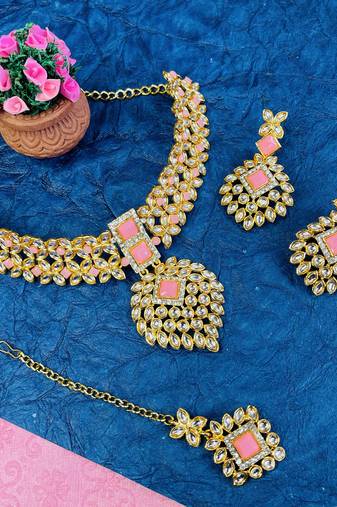 Premium heavy designer function wear necklace set